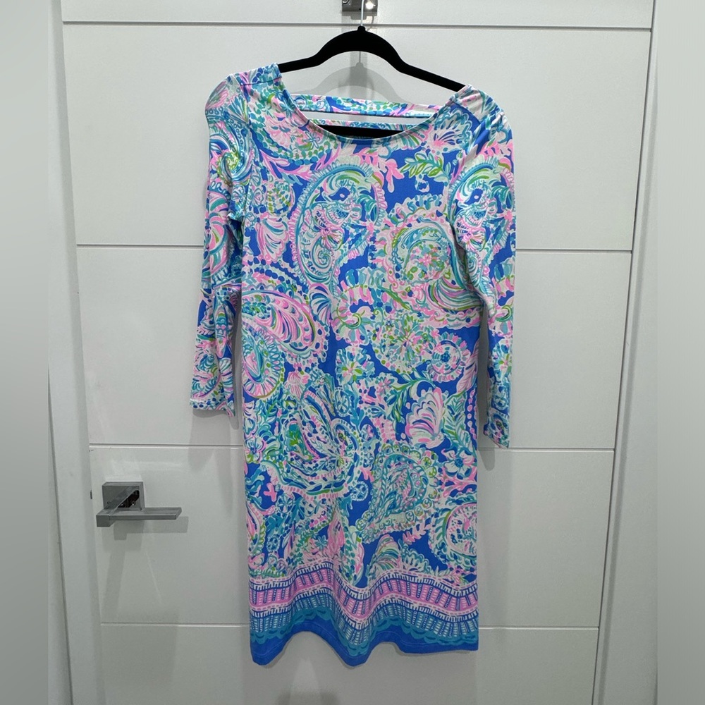 Lily Pulitzer blue and pink print dress